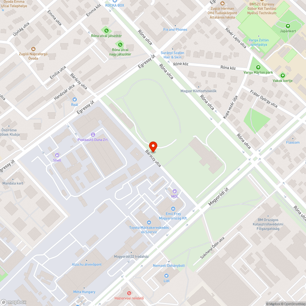 3 kátyú bejelentés helye