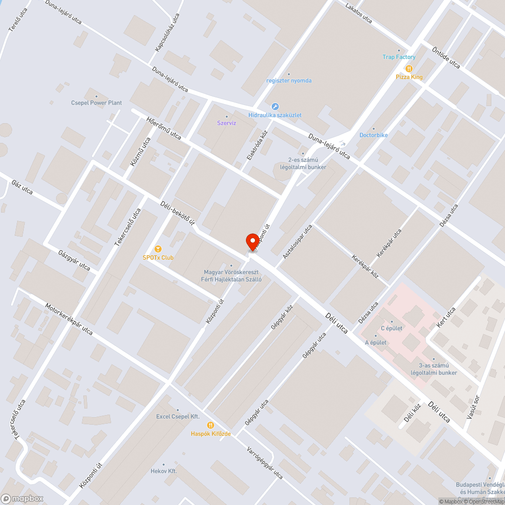 Kidöntött közl. tábla bejelentés helye