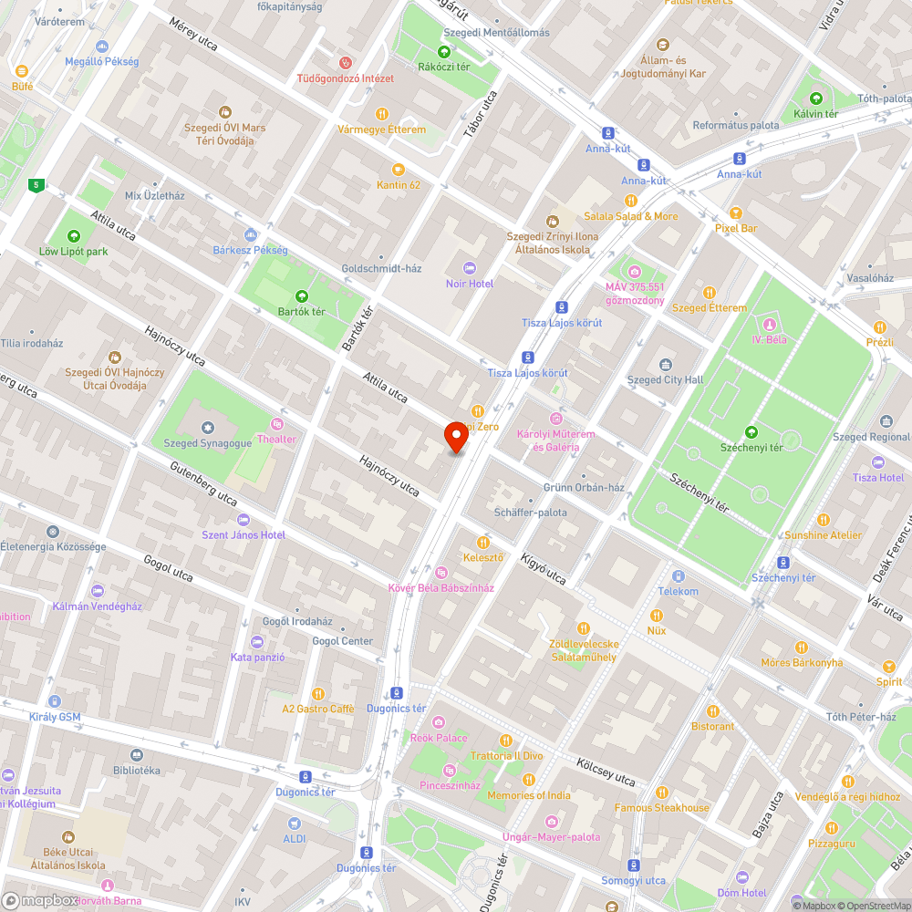 Botlásveszélyes pollercsonk - Tisza Lajos krt. 57. bejelentés helye