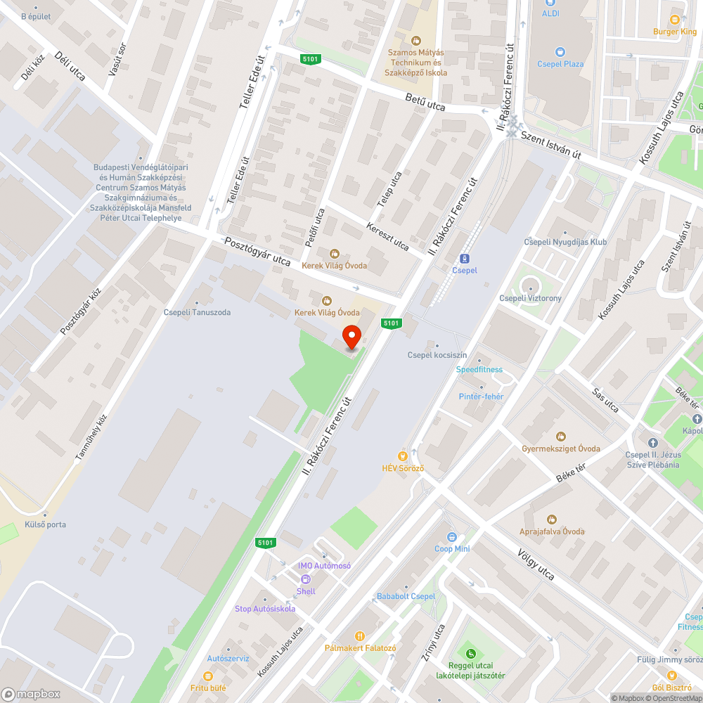 Szemét halom Csepelen bejelentés helye