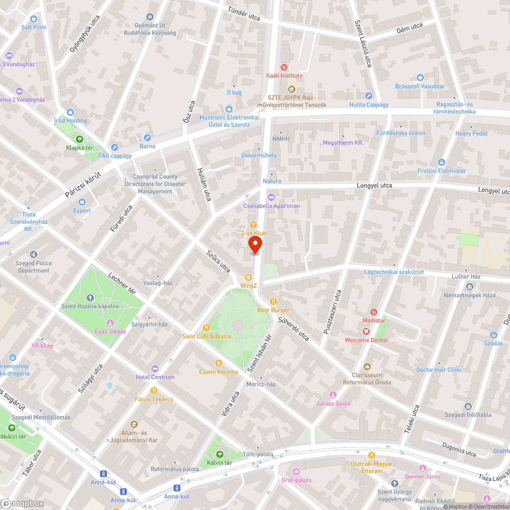 Hiányzik a csapszekrény fedele - Csongrádi sgt. 2/b. bejelentés helye