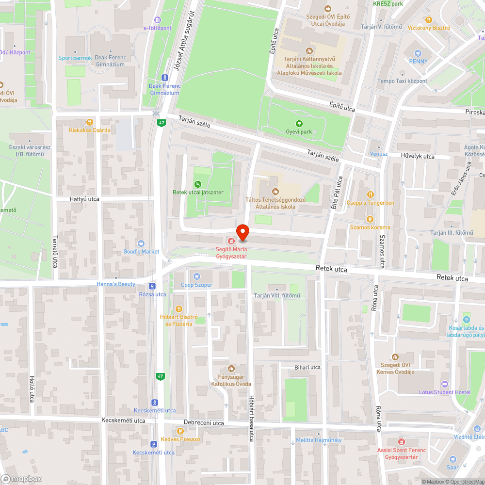 Kiszáradt facsemete - Retek utca 23/a bejelentés helye