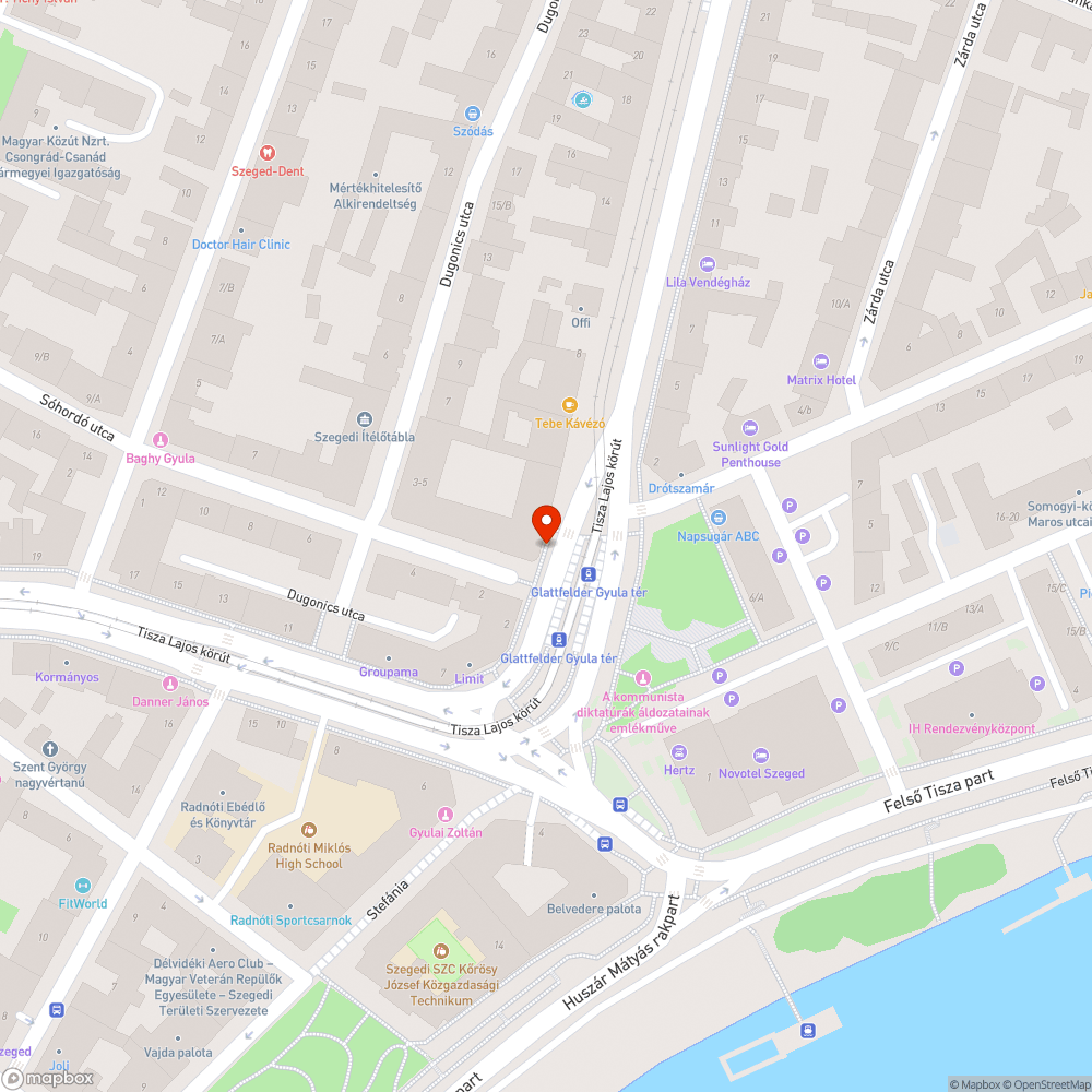 Kidöntött poller - Sóhordó utca és József Attila sgt. sarka bejelentés helye