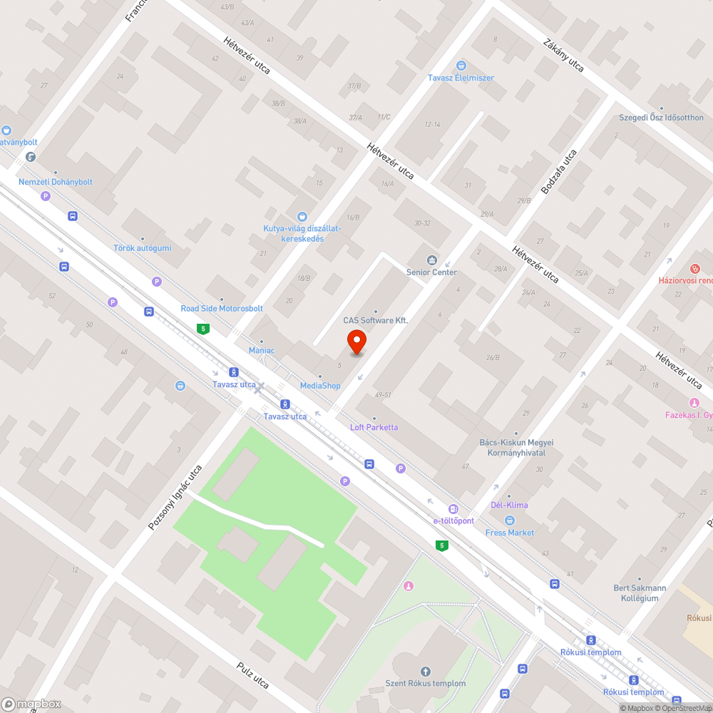 Kátyú - Eszperantó utca 3. bejelentés helye