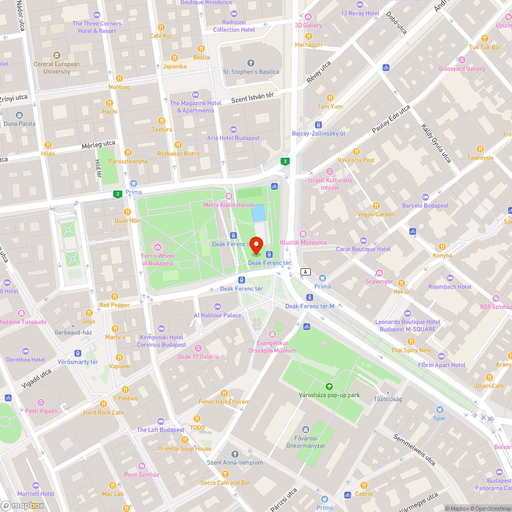 Két lámpa nem világít az Erzsébet téren bejelentés helye