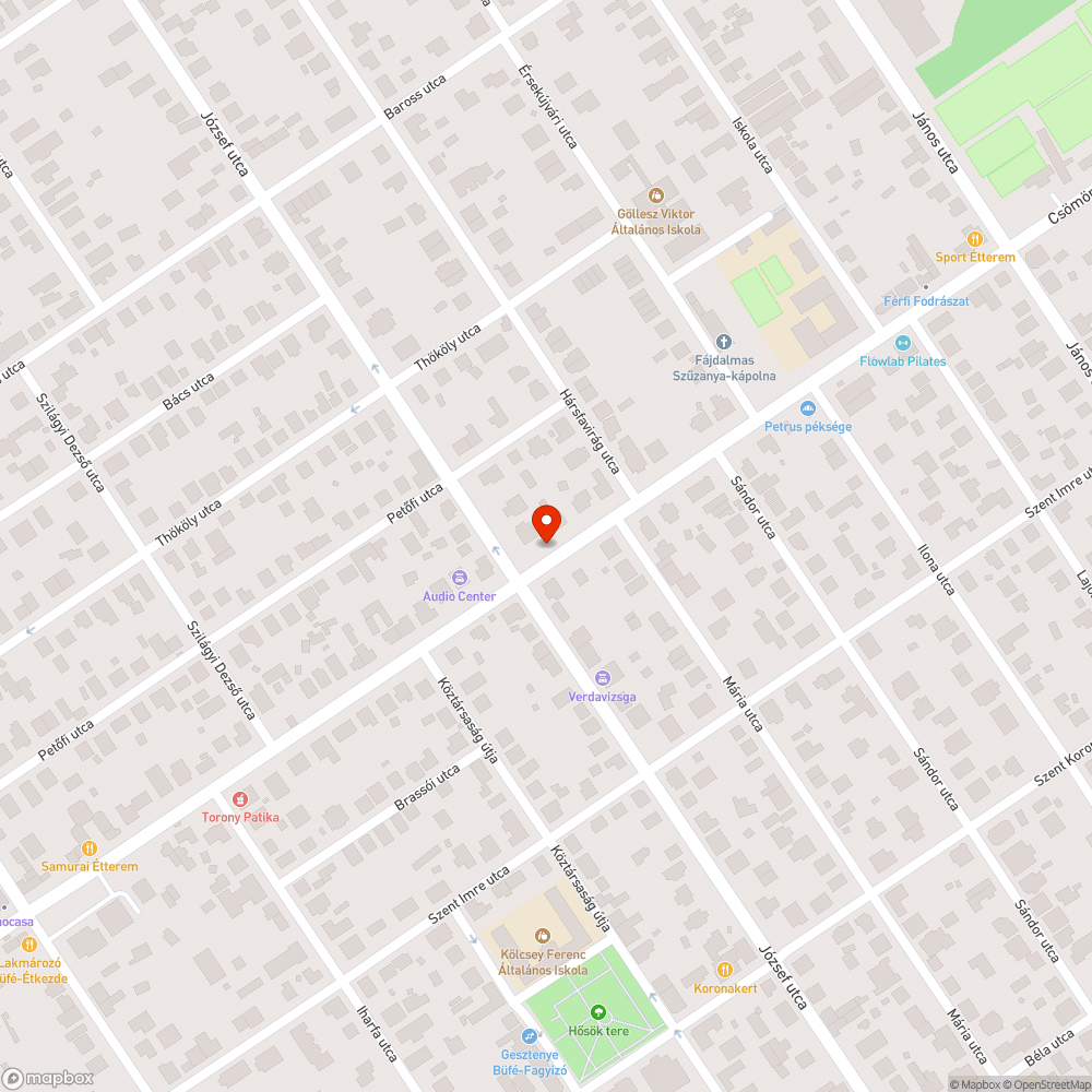 Leszakadt bejelentés helye