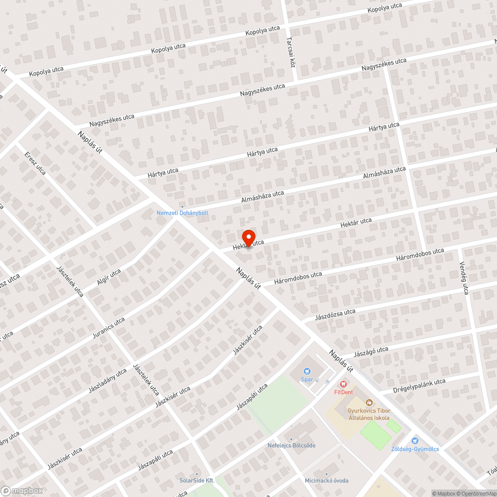 Közterületen lévő fák gallyazása bejelentés helye