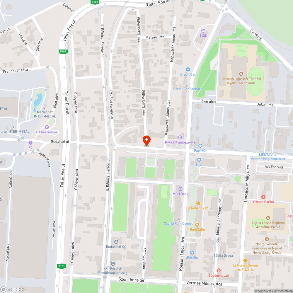 Illegális szemétlerakás bejelentés helye