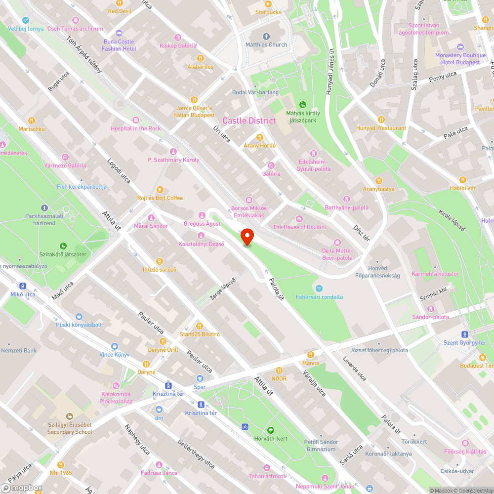 Kiszáradt fa bejelentés helye