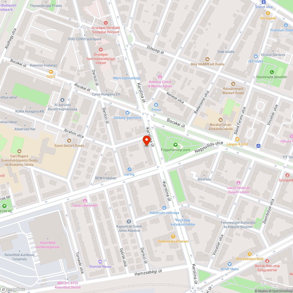 Elhagyott jármű bejelentés helye