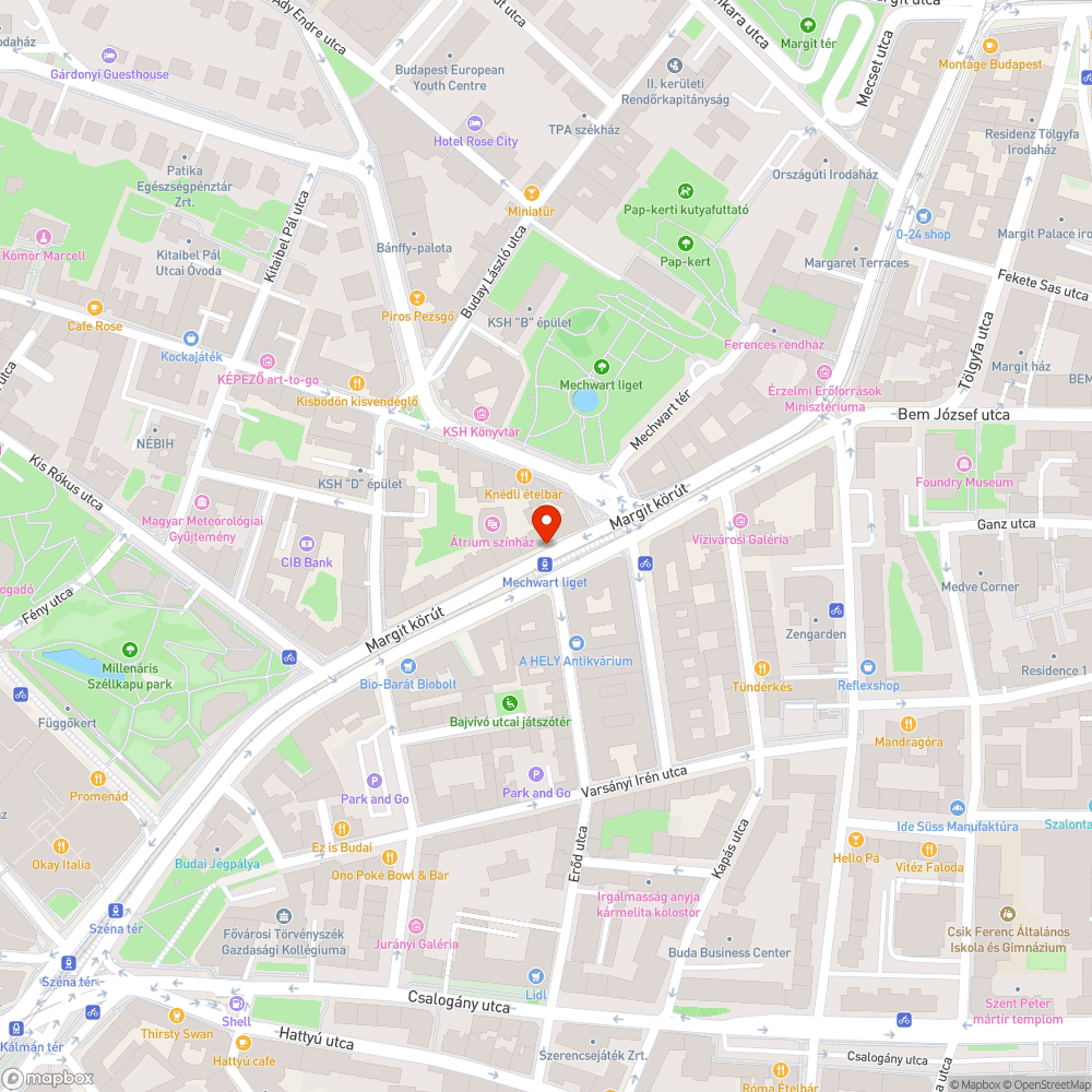 Mechwart liget 41-es szellemjárat bejelentés helye