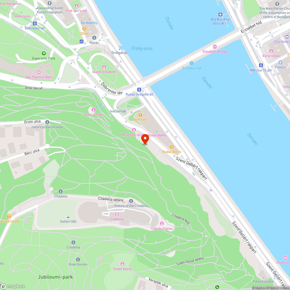 hiányzik a járda a Gellérthegy keleti oldalán bejelentés helye