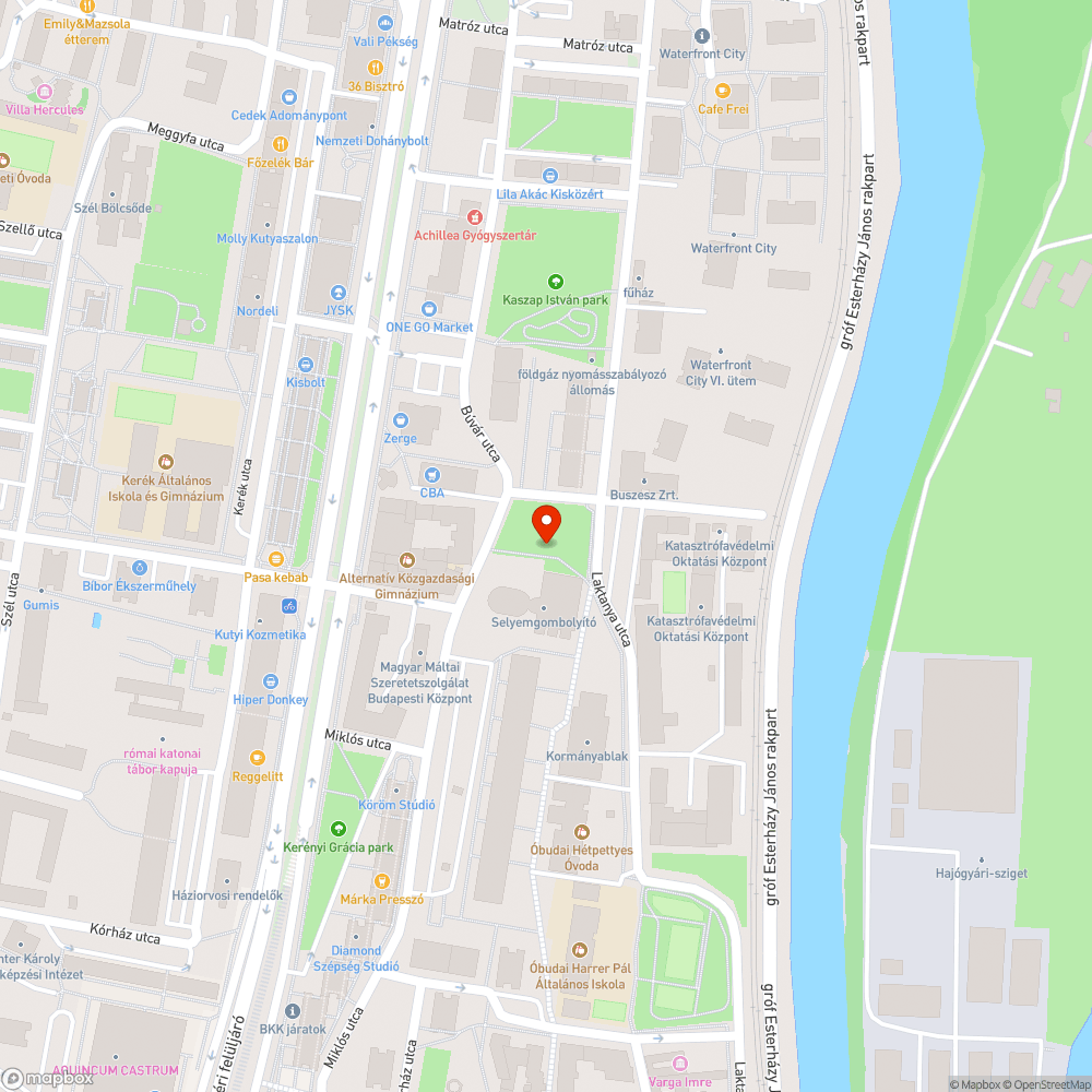 Szakadt vasháló kerítés bejelentés helye