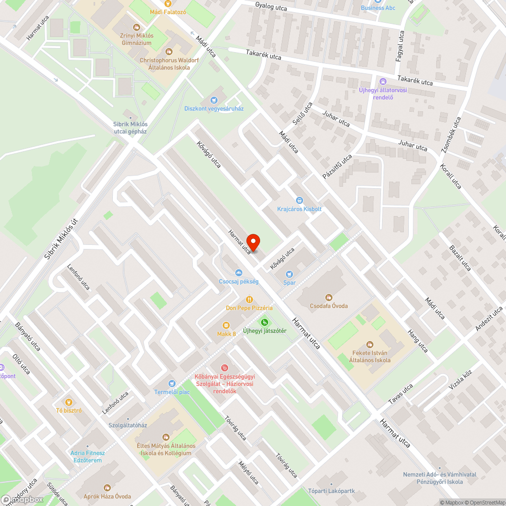 Elhanyagolt zöldterület bejelentés helye