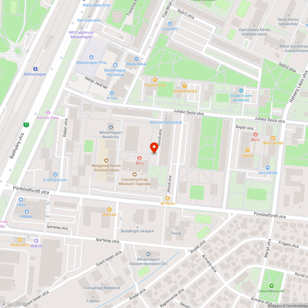 Leszaladt faág bejelentés helye