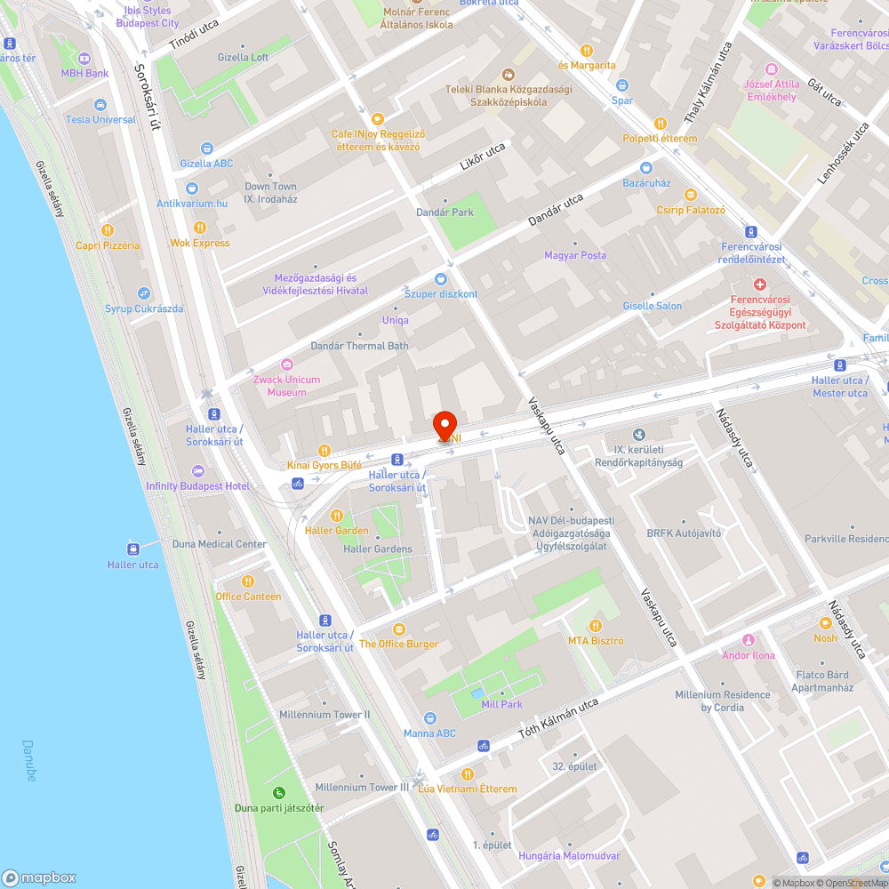 Parkolóhelyek jelölése + takarítatlanság bejelentés helye