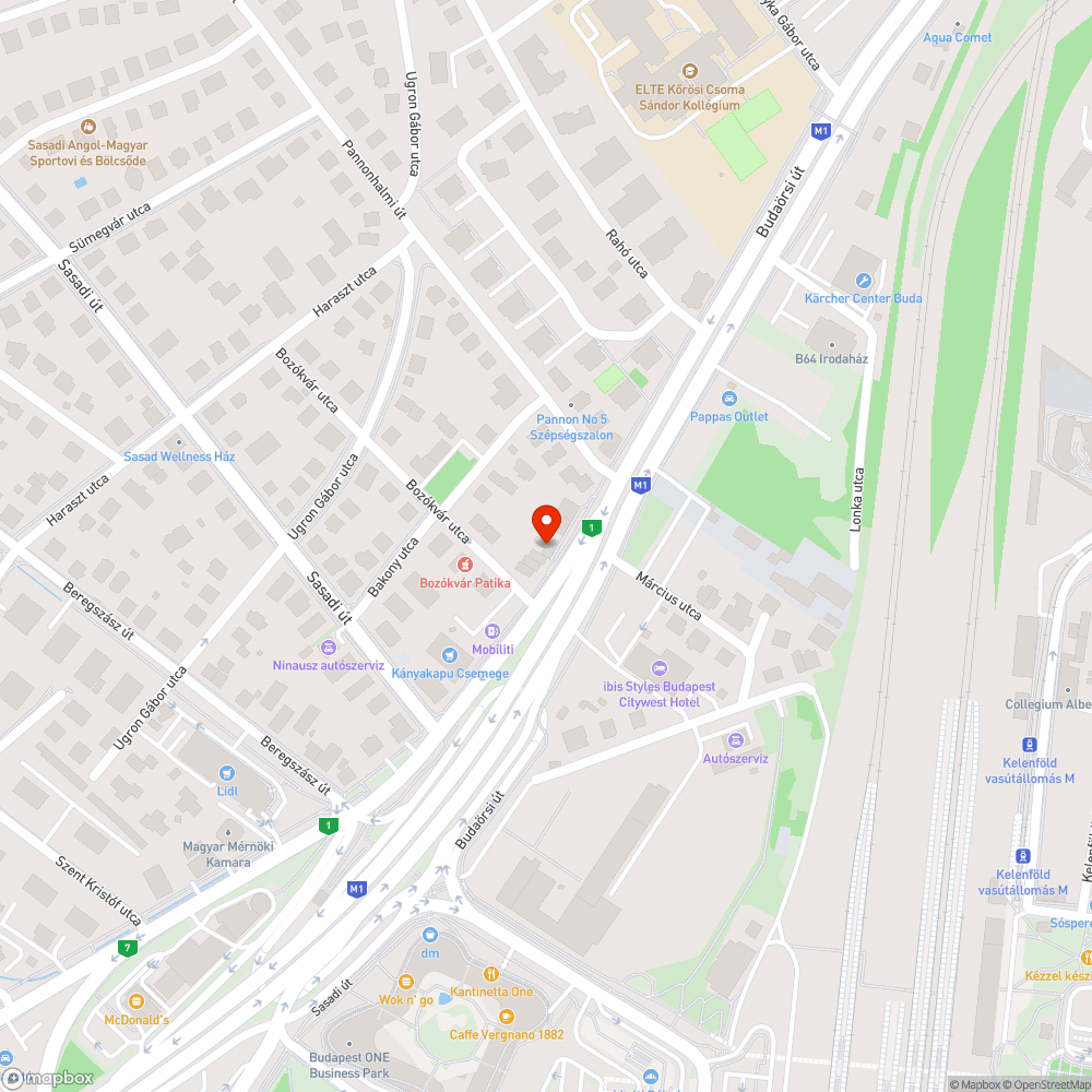 Budaörsi út 107-111. járdán parkolás bejelentés helye