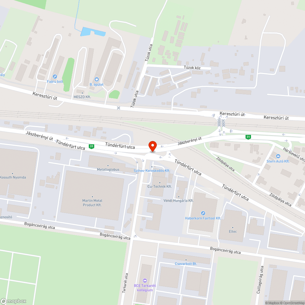 Megdőlt tábla bejelentés helye