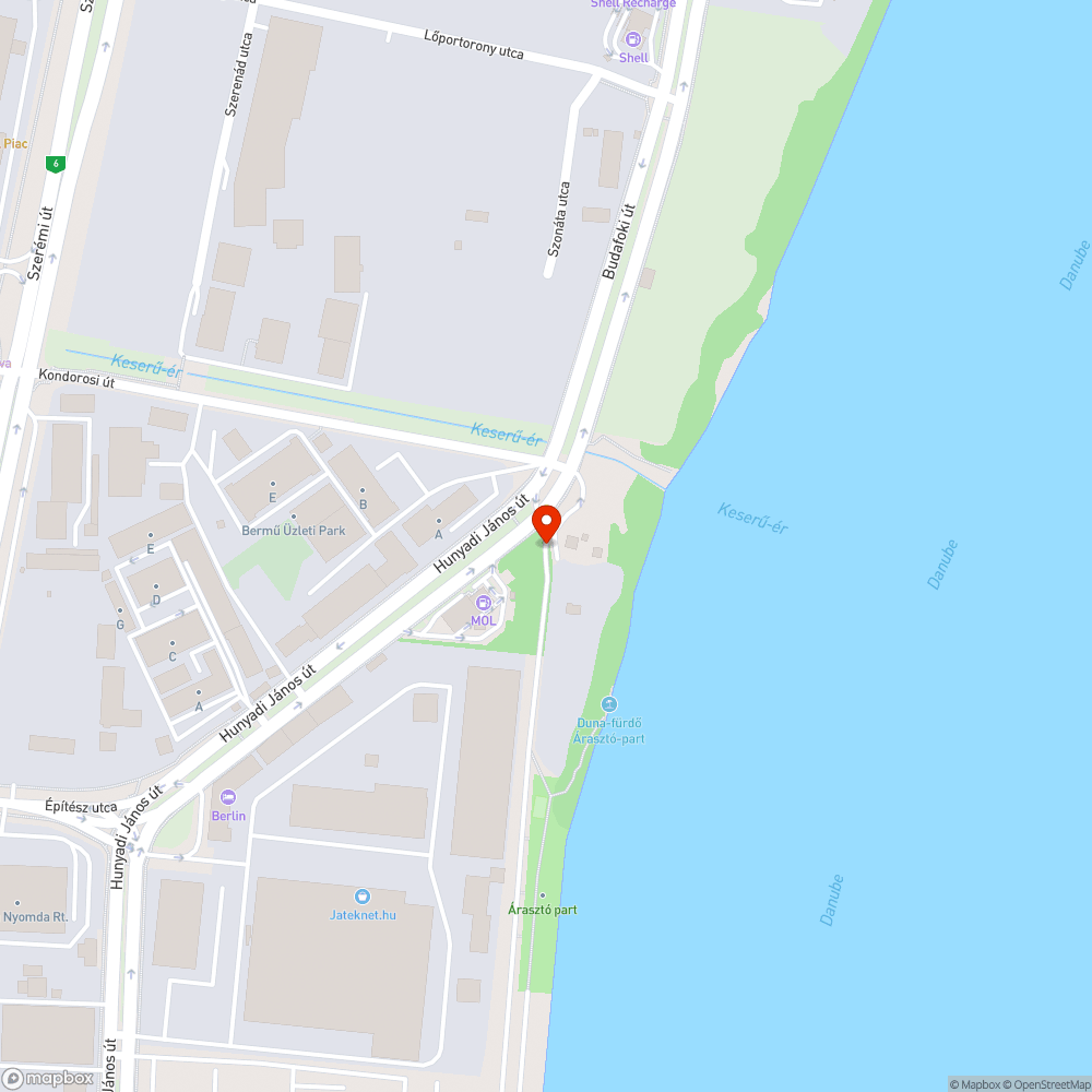 Árasztó Hunyadi pár méteres átkötés bejelentés helye