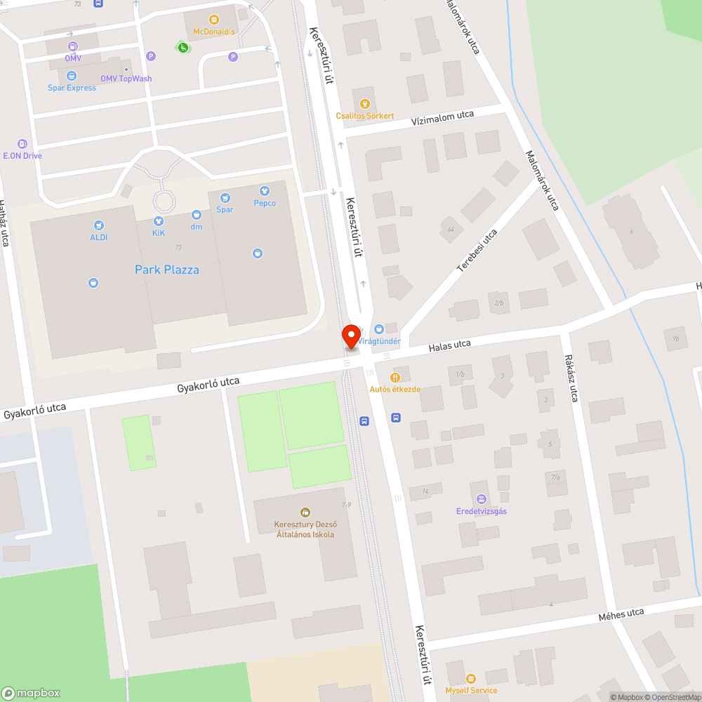 Hiányzó kerékpáros átvezetés bejelentés helye