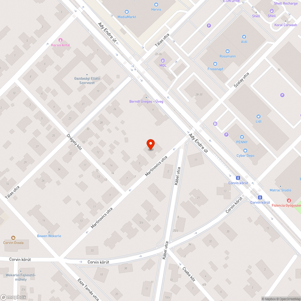 eldugult utcai csatorna bejelentés helye