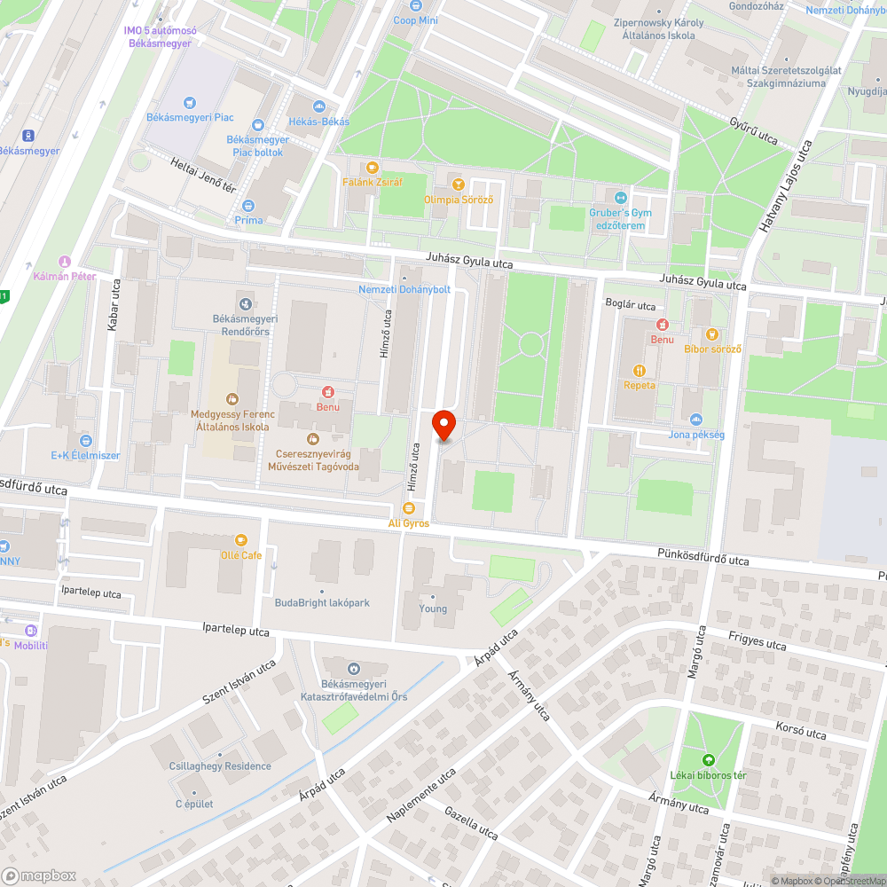 Leszakadt faág - Hímző u. 1. bejelentés helye