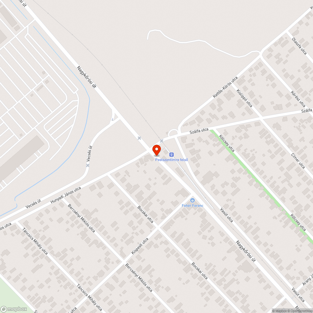 Összeköttetés hiánya Pestszentimre belváros irányába bejelentés helye