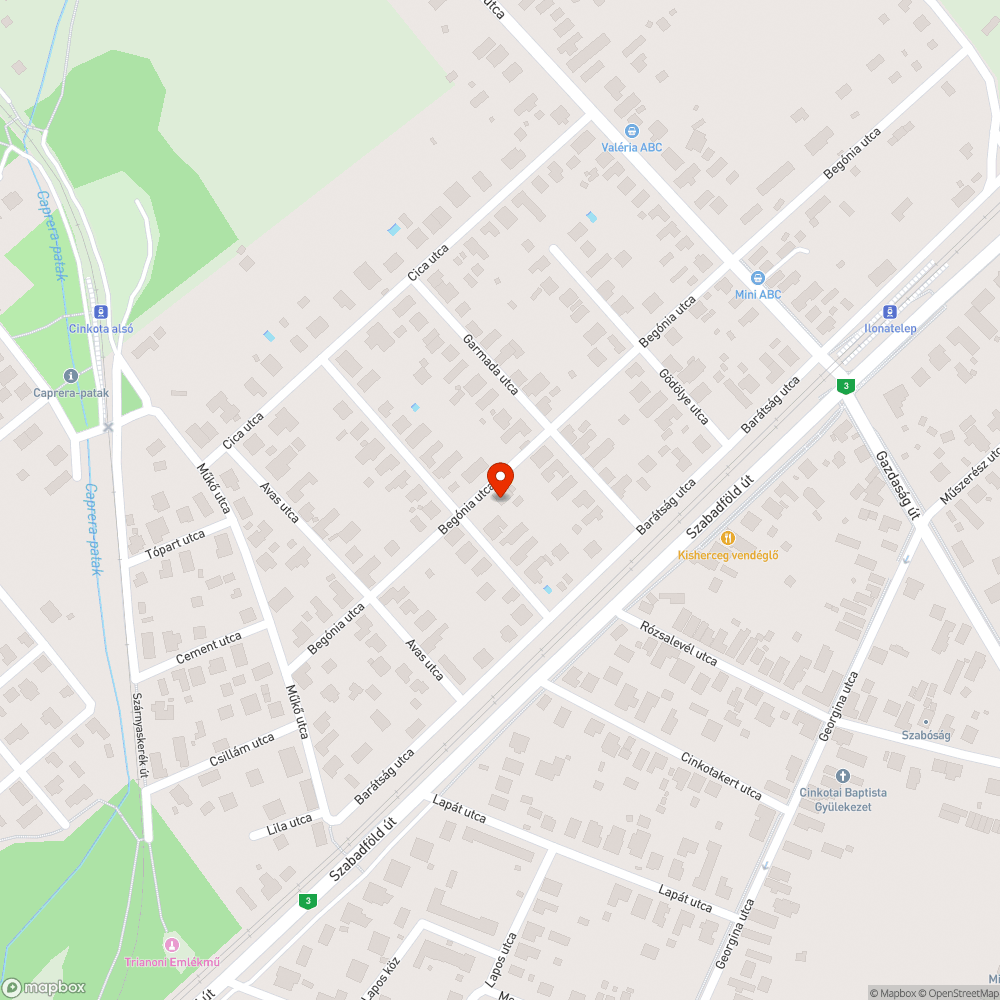 Töredezett, rossz járda bejelentés helye