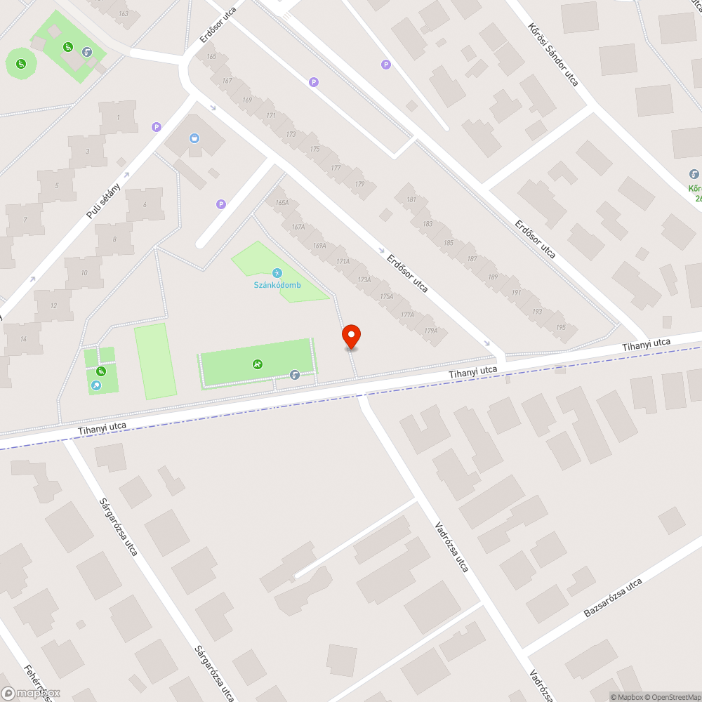 Hiányzó tábla bejelentés helye