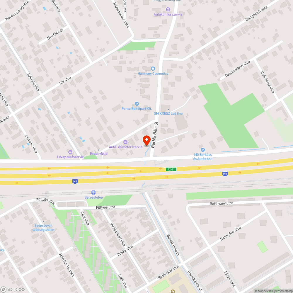 Baleset utáni szemét bejelentés helye