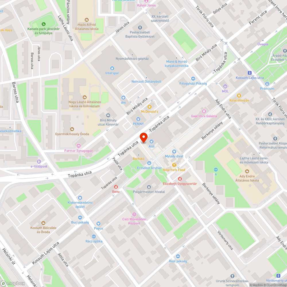 Járdára bemosott rézsű bejelentés helye