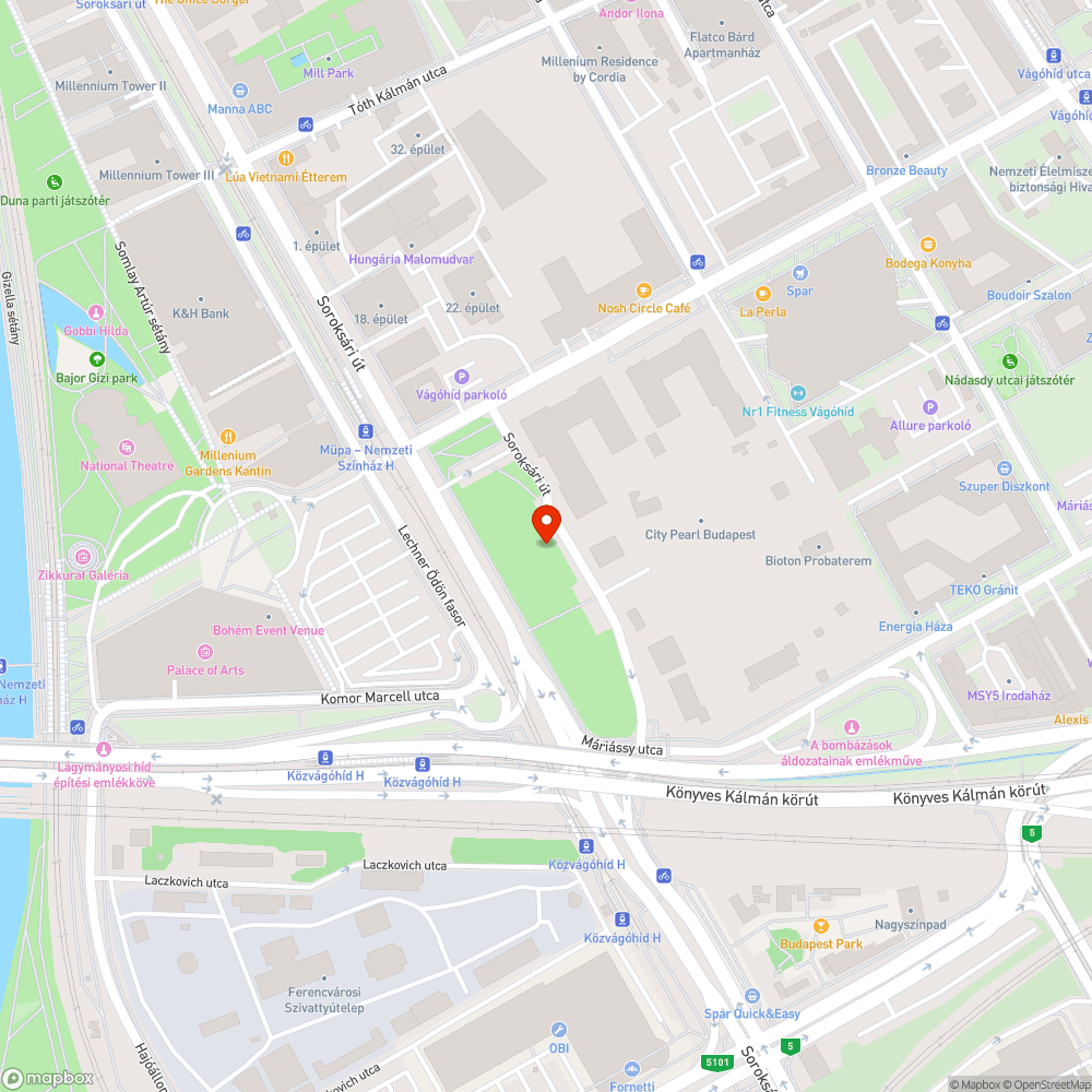 Közvágóhíd szemét bejelentés helye