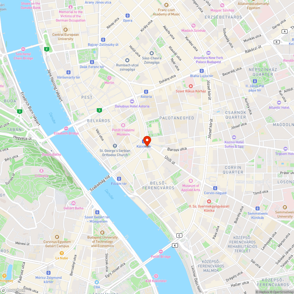 Kálvin tér metróállomás "B" és "D" kijárat graffiti bejelentés helye