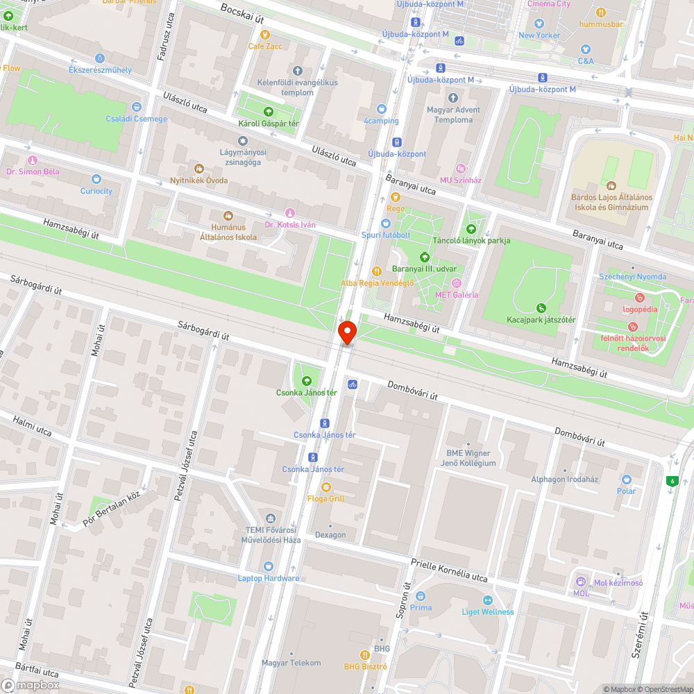 Szétszórt szemét bejelentés helye