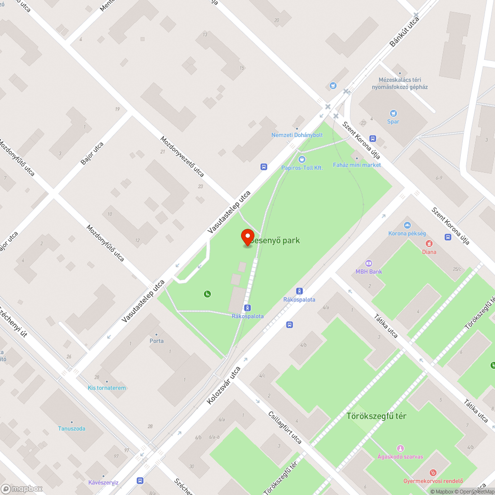 Tönkrement padok bejelentés helye