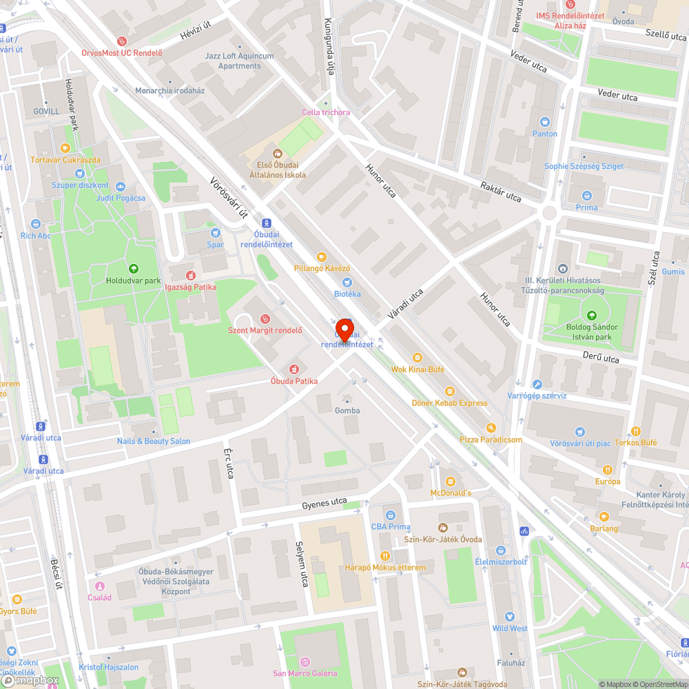 Javításra váró jelzőlámpa bejelentés helye