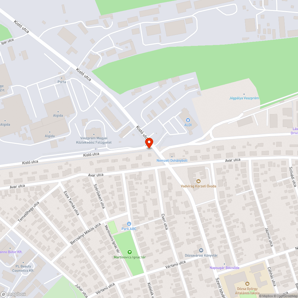 Eltömődött csapadékcsatorna bejelentés helye