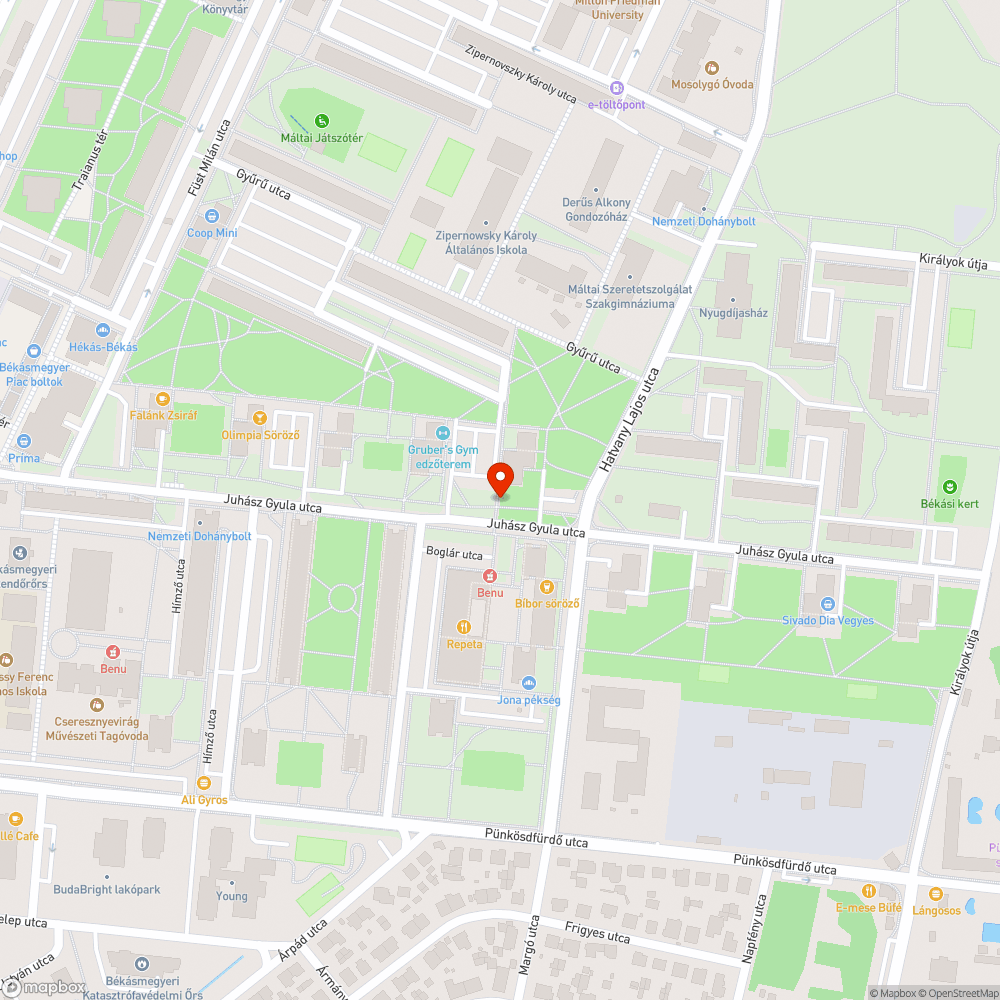 Kiégett lámpa bejelentés helye