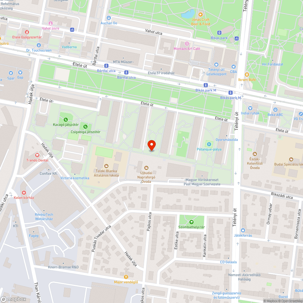 szemét a Napraforgó Óvoda mögött bejelentés helye