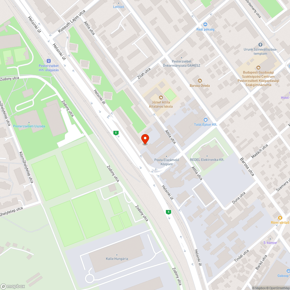 A szokásos szemét bejelentés helye