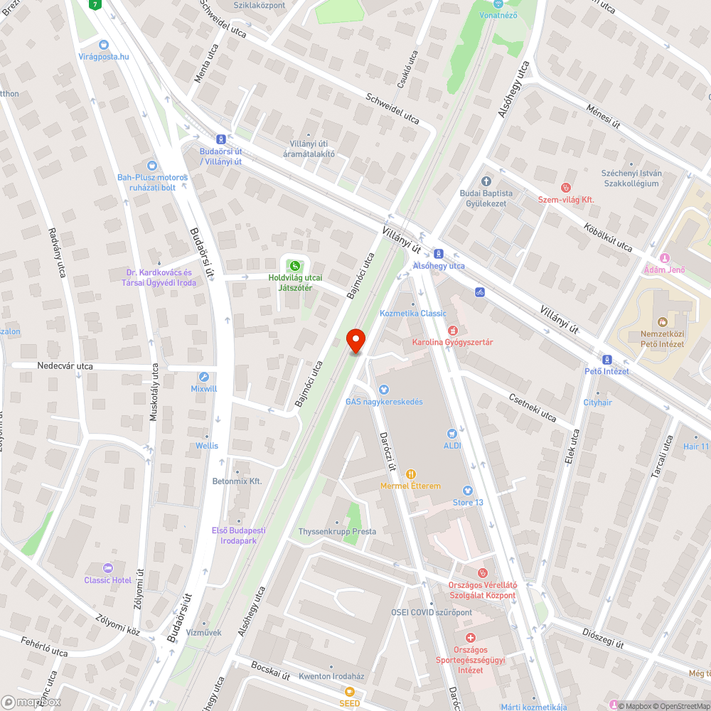 Elhagyott autó bejelentés helye