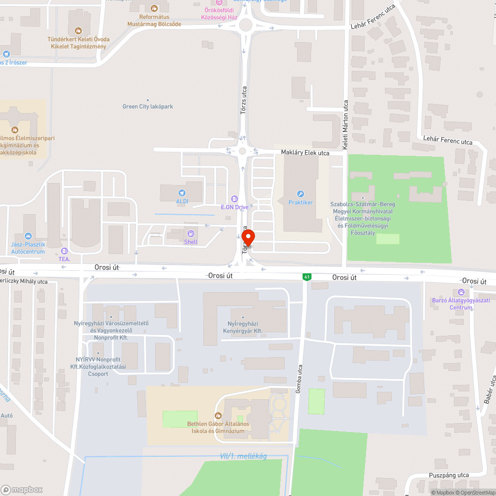 Cigicsikkes zebrák bejelentés helye