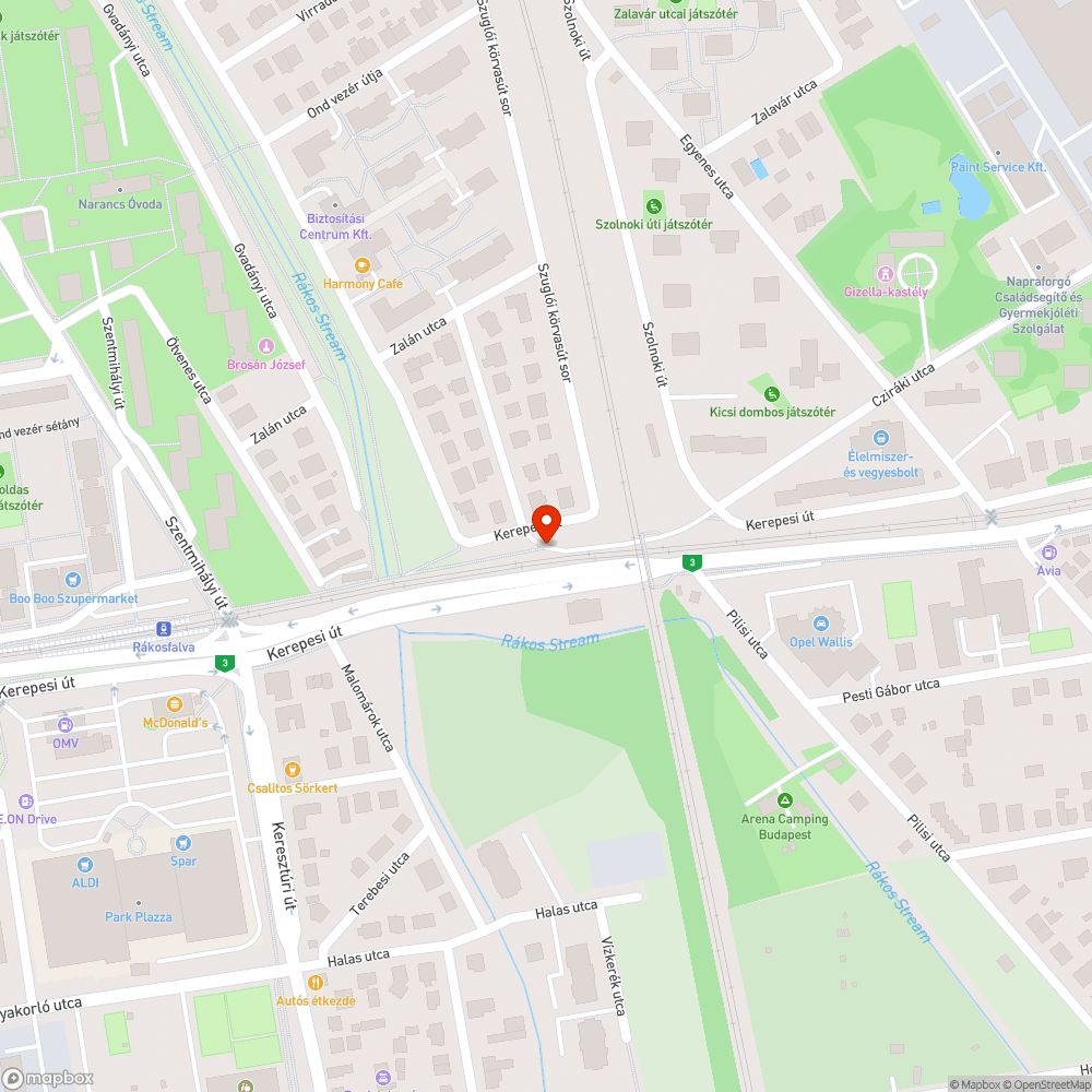 Hiányzó kerékpárút táblák bejelentés helye