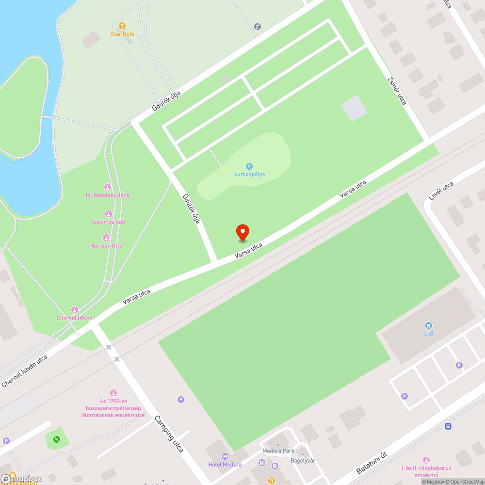 Varsa utca több közvilágítási lámpa sötét bejelentés helye