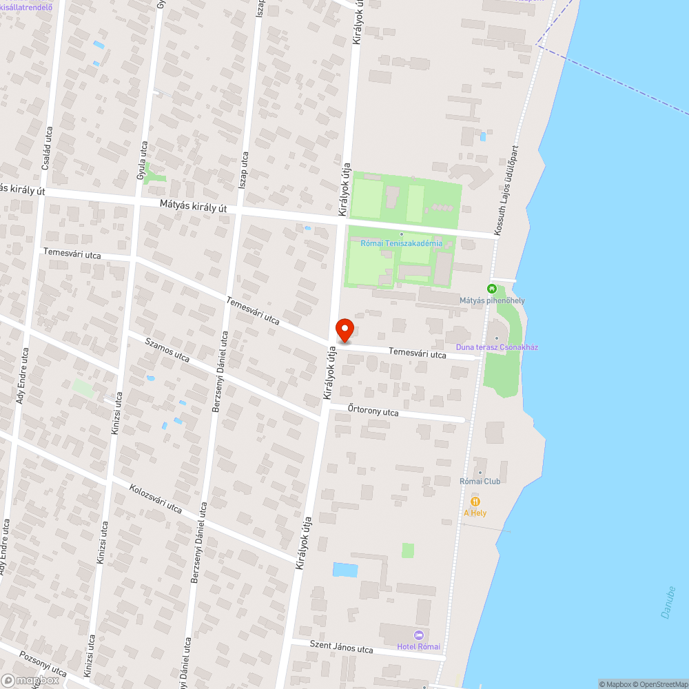 Lezuhant bejelentés helye