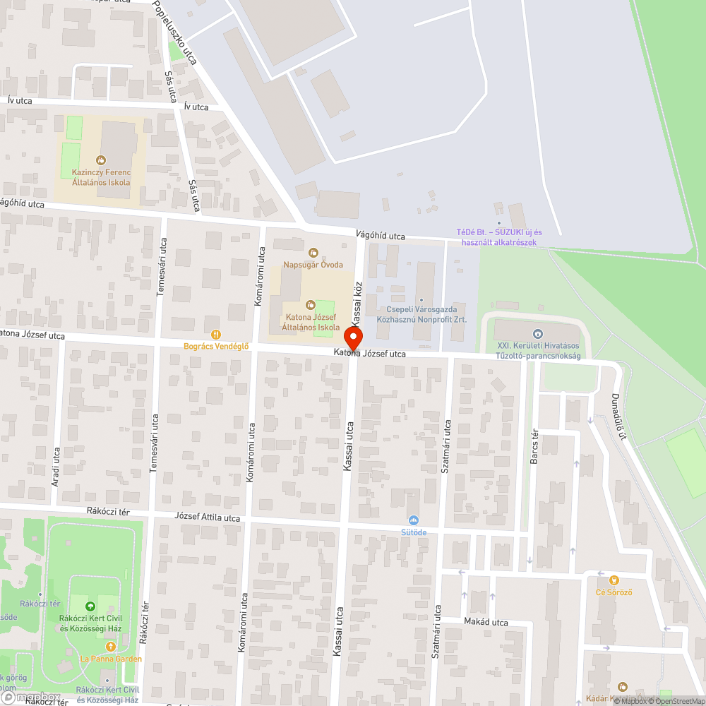 Hiányzó fényterelő bejelentés helye