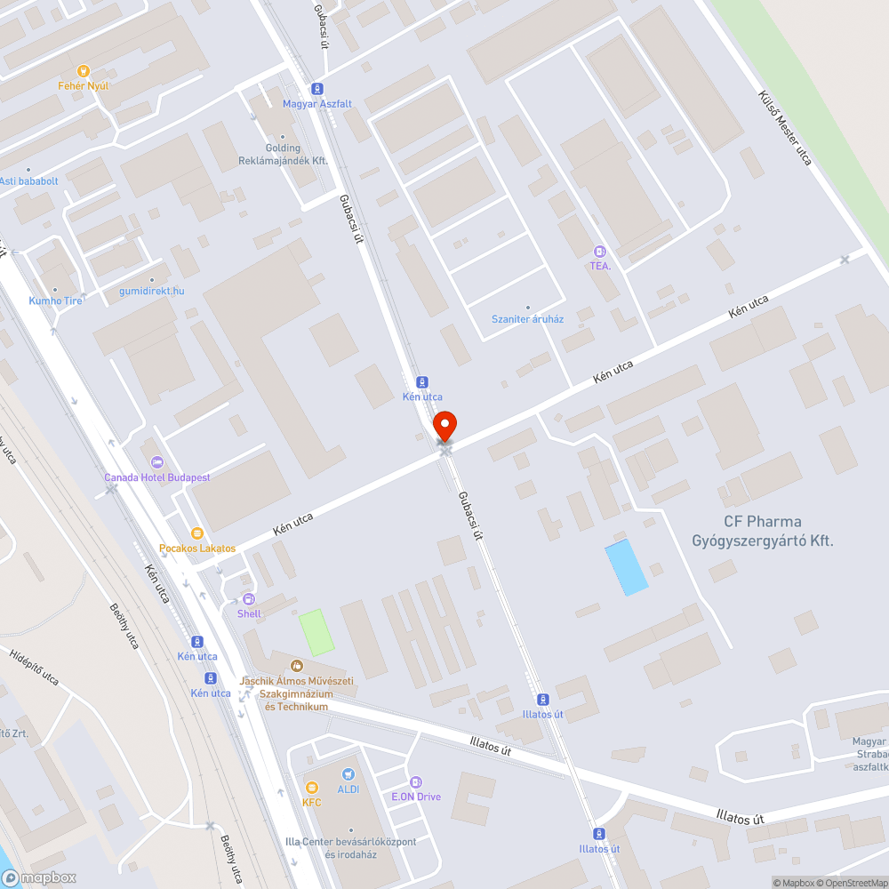 Megsüllyedt Telekom szekrény bejelentés helye