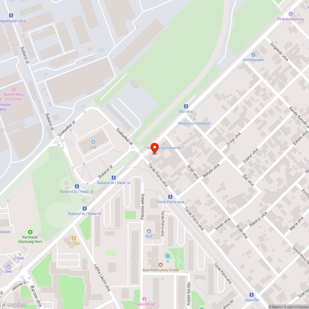 Megsüllyedt fedél bejelentés helye