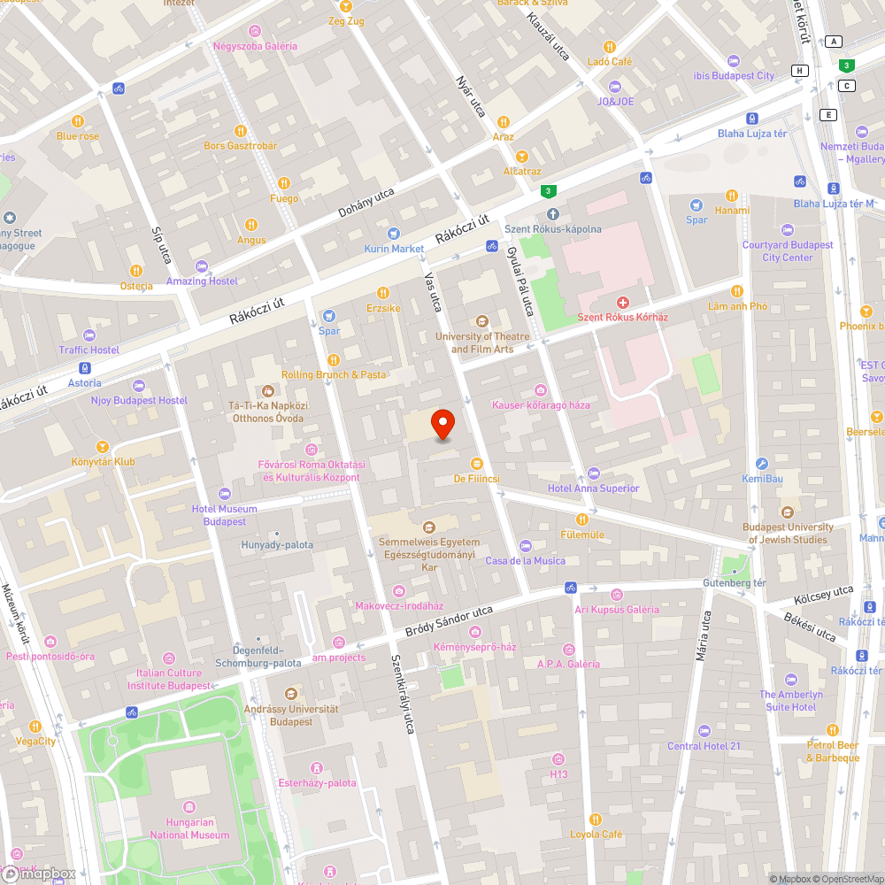 Kátyú bejelentés helye