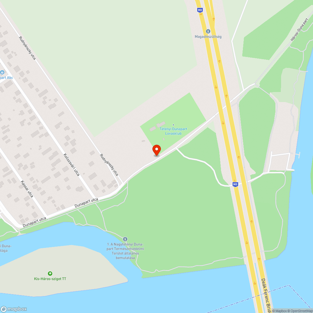 Kis forgalmú út menti szemét bejelentés helye